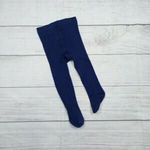 6/12m Navy Blue Knit Tights